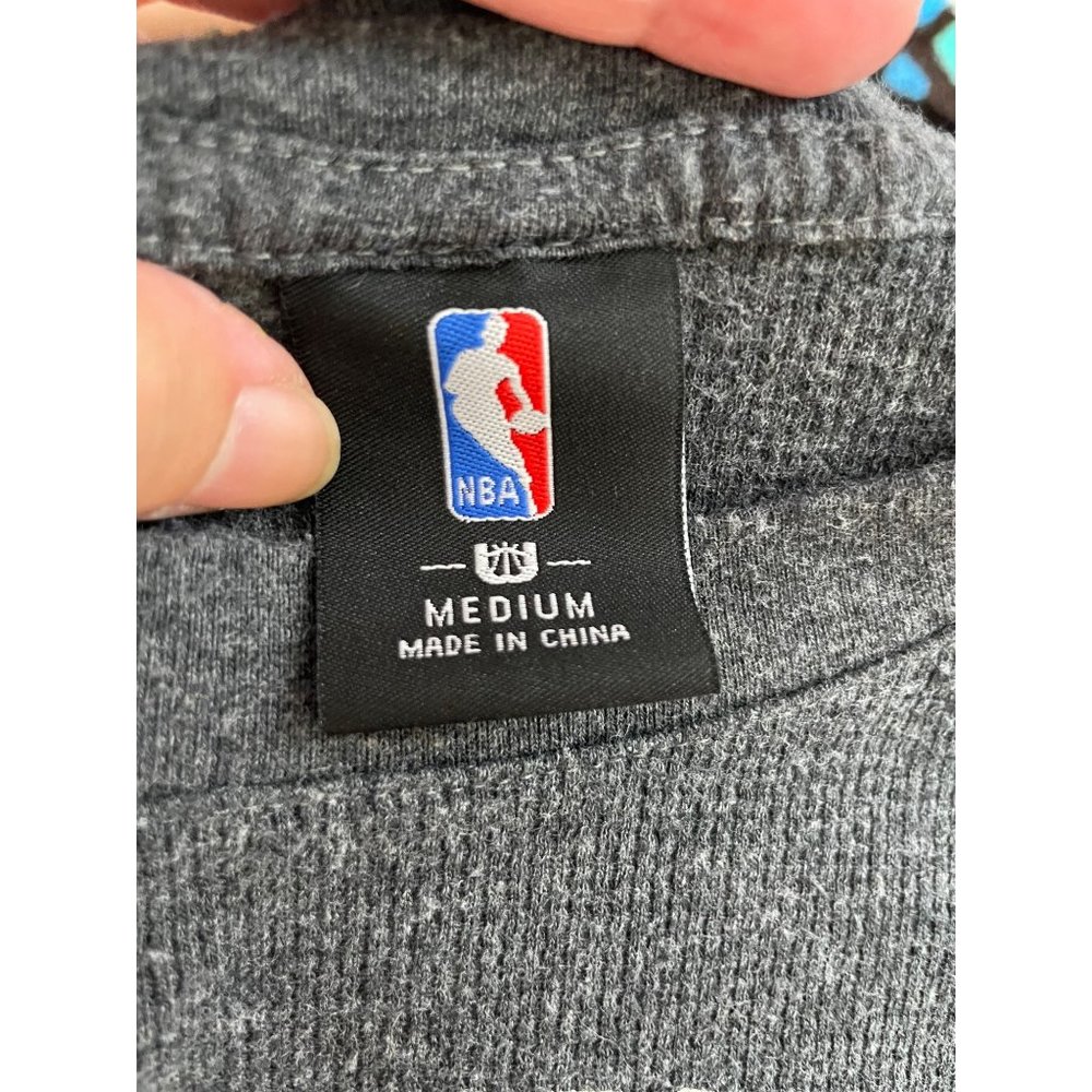NBA Los Angeles Lakers Logo Gray Waffle Long Sleeve Sports Top M - Picture 9 of 11
